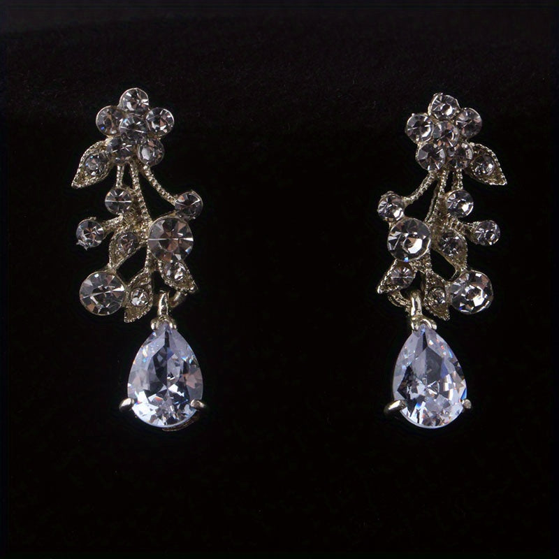 High-End Bridal Wedding Necklace Set, Bridal Jewelry, Accessories for Wedding Dresses, Necklace And Earring Set.