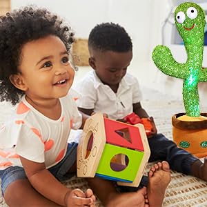 New Dancing Cactus Toys Repeat Talking Songs Wriggle Dancing Sing Toy Talk Plushie Stuffed Toys for Baby Adult Christmas Gifts