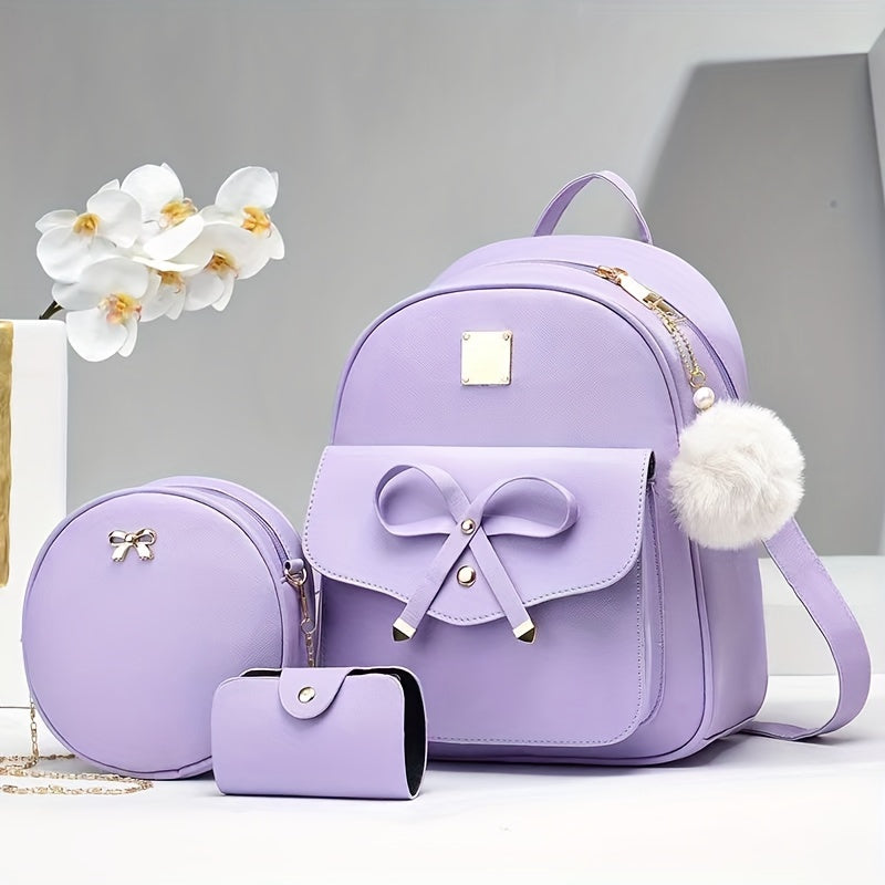 Mother's Day Gift for Mom Bag, Family Shoulder Bag Women's Backpack Sweet and Cute Shoulder Bag Fashionable Versatile Women's Backpack Schoolbag as Easter Present