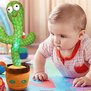 New Dancing Talking Cactus Toy for Baby Toddler Boys Girls Gift Singing Mimicking Cactus Toys Recording Repeating Christmas Gift