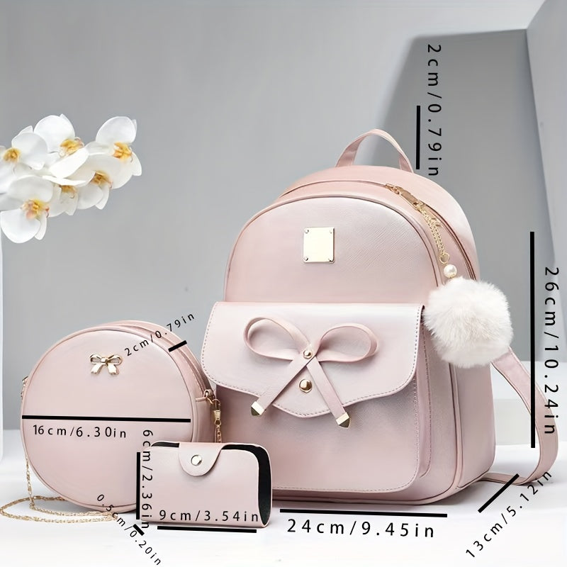 Mother's Day Gift for Mom Bag, Family Shoulder Bag Women's Backpack Sweet and Cute Shoulder Bag Fashionable Versatile Women's Backpack Schoolbag as Easter Present
