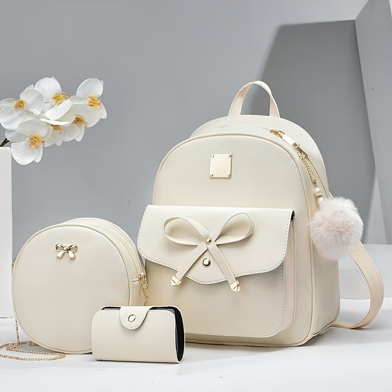 Mother's Day Gift for Mom Bag, Family Shoulder Bag Women's Backpack Sweet and Cute Shoulder Bag Fashionable Versatile Women's Backpack Schoolbag as Easter Present