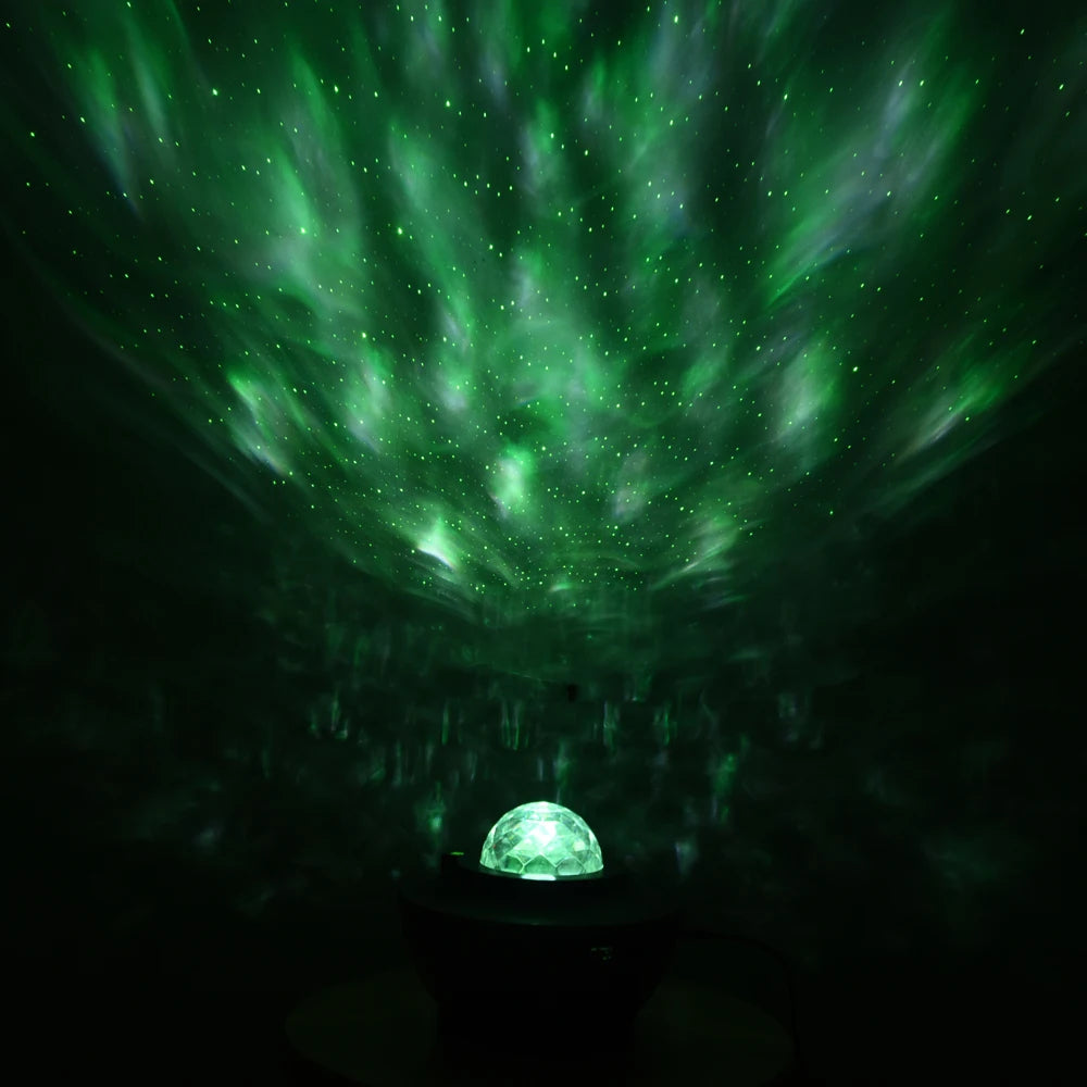 New LED Starry Galaxy Projector Night Light Child Gift USB Bluetooth Music Player Star NightLight Colorful Projector Night Lamp