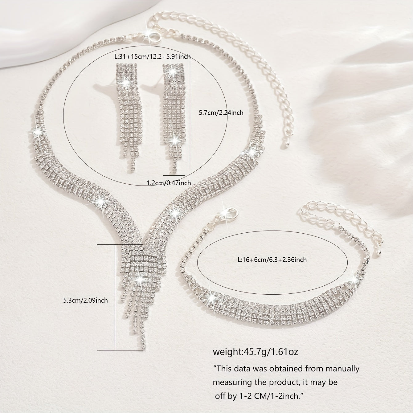 Elegant V-shaped Tassel Necklace, Silver Plated Copper Rhinestone Inlaid, Synthetic Stone, August Birthstone, Daily Party Occasion, Valentine'S Day Gift