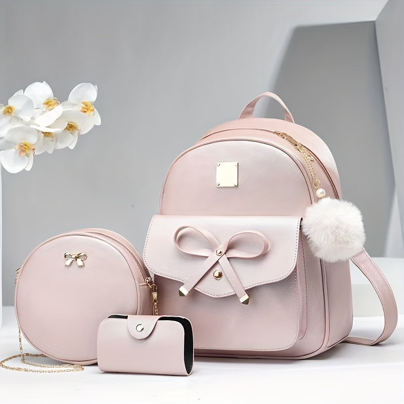 Mother's Day Gift for Mom Bag, Family Shoulder Bag Women's Backpack Sweet and Cute Shoulder Bag Fashionable Versatile Women's Backpack Schoolbag as Easter Present