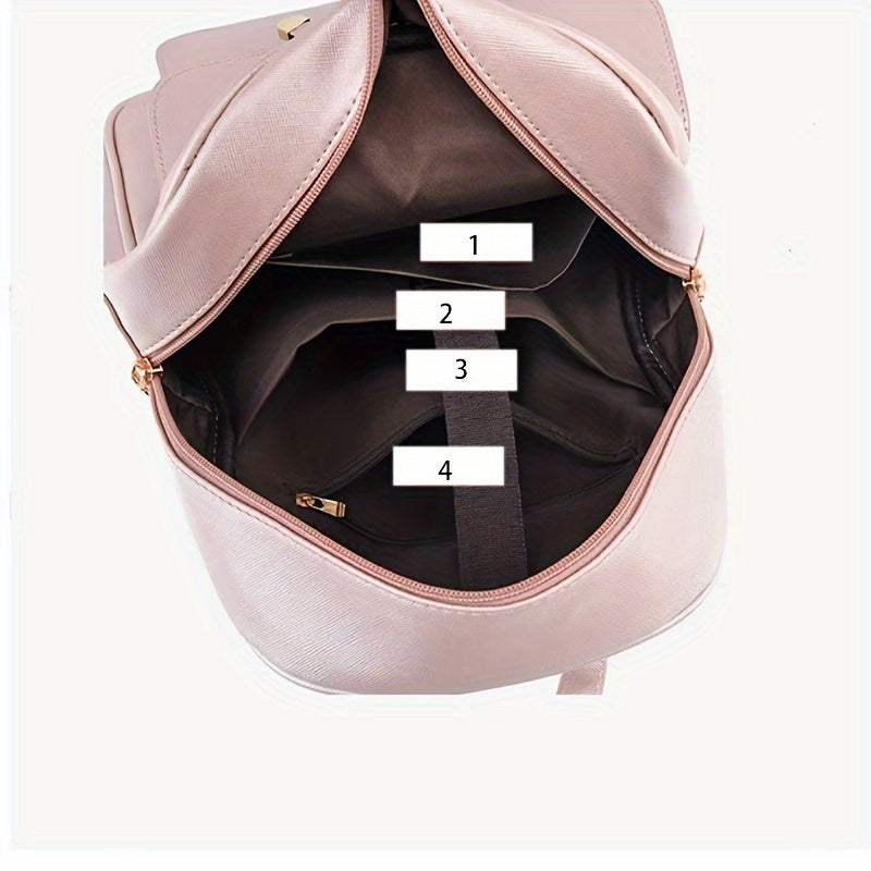 Mother's Day Gift for Mom Bag, Family Shoulder Bag Women's Backpack Sweet and Cute Shoulder Bag Fashionable Versatile Women's Backpack Schoolbag as Easter Present