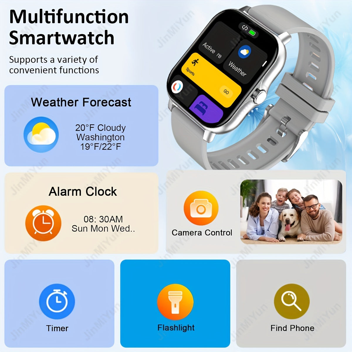 HOT 1.83 Inch Full Screen Touch Sports Smartwatch, Suitable For Men And Women Sports Outdoor Smartwatch, With Wireless Calling/message Reminder/customized Dial Wallpaper And Other Functions/multiple Sports Modes, Message Remi