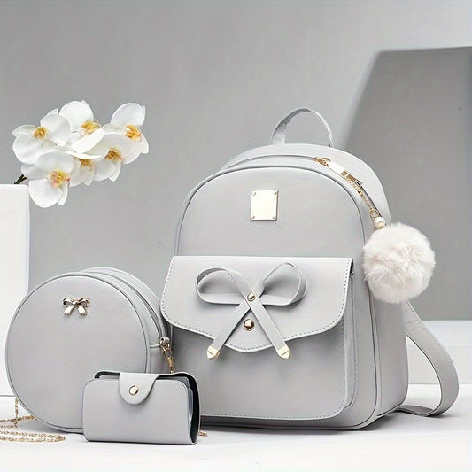 Mother's Day Gift for Mom Bag, Family Shoulder Bag Women's Backpack Sweet and Cute Shoulder Bag Fashionable Versatile Women's Backpack Schoolbag as Easter Present