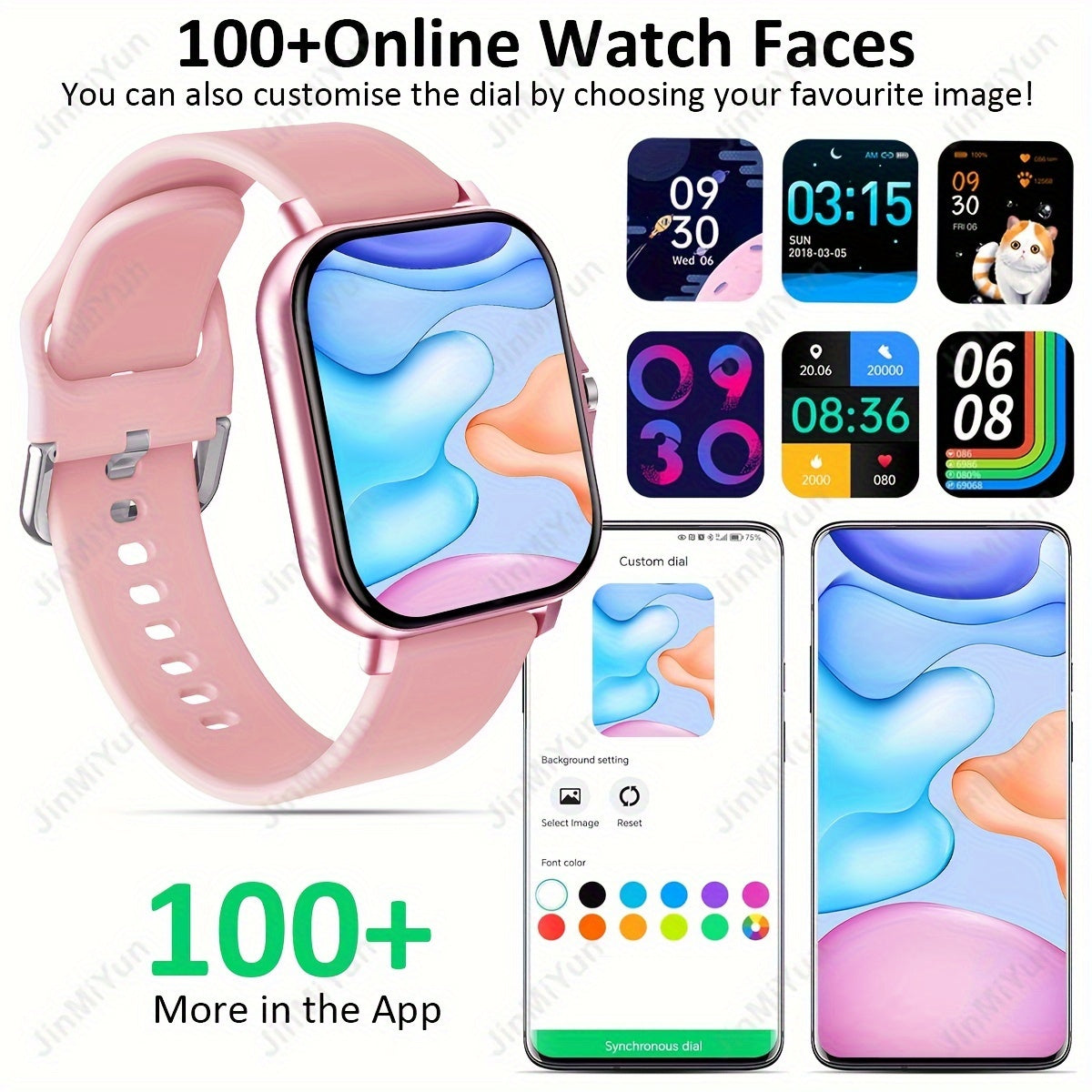 HOT 1.83 Inch Full Screen Touch Sports Smartwatch, Suitable For Men And Women Sports Outdoor Smartwatch, With Wireless Calling/message Reminder/customized Dial Wallpaper And Other Functions/multiple Sports Modes, Message Remi