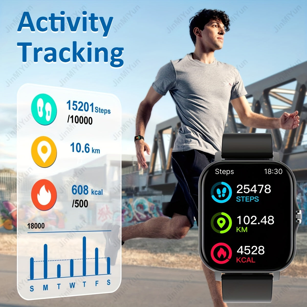 HOT 1.83 Inch Full Screen Touch Sports Smartwatch For Men And Women Sports Outdoor Smartwatch, With Functions Such As Wireless Call/message Reminder/custom Watch Face Wallpaper/multiple Sports Modes, Message Reminder Multi-fu