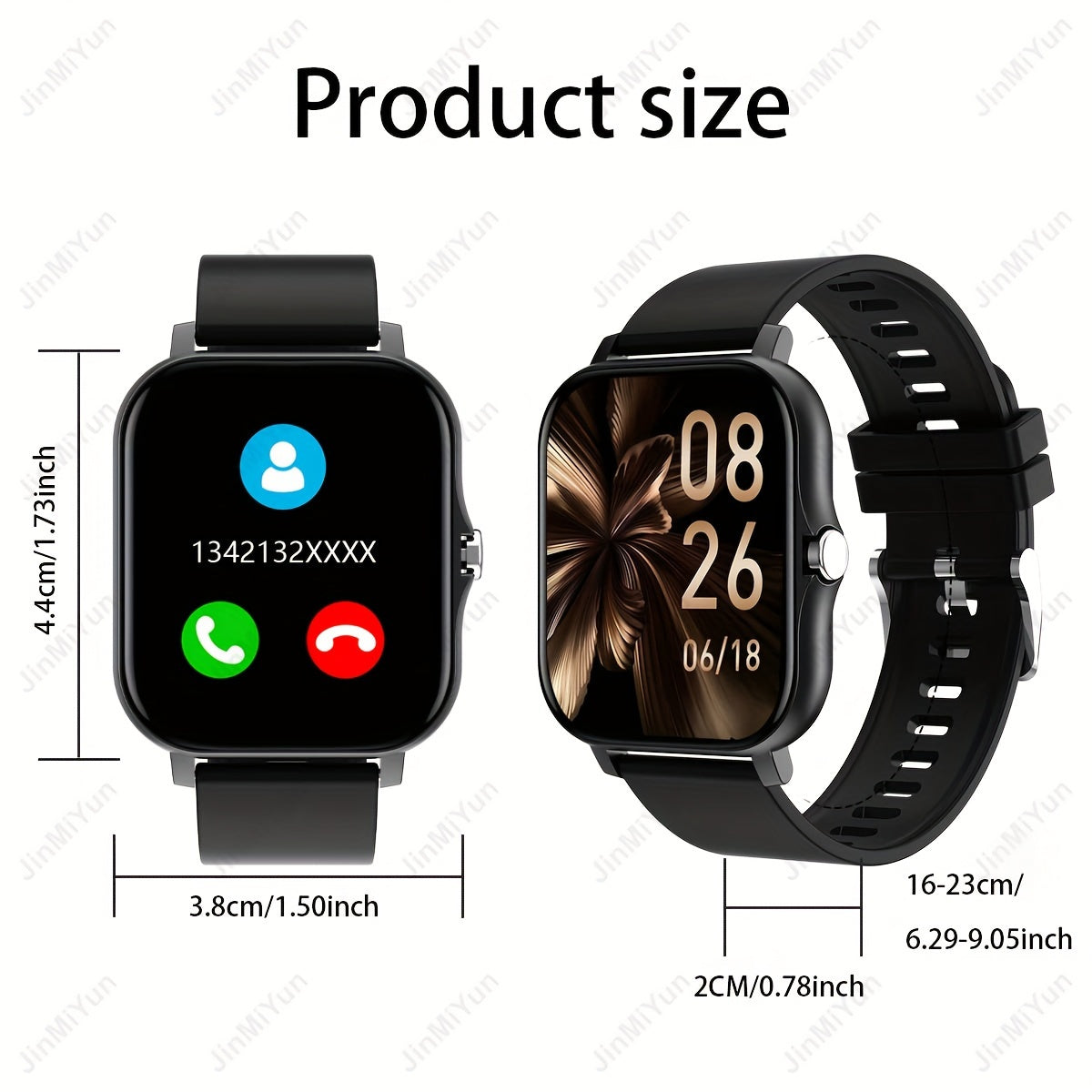 HOT 1.83 Inch Full Screen Touch Sports Smartwatch For Men And Women Sports Outdoor Smartwatch, With Functions Such As Wireless Call/message Reminder/custom Watch Face Wallpaper/multiple Sports Modes, Message Reminder Multi-fu